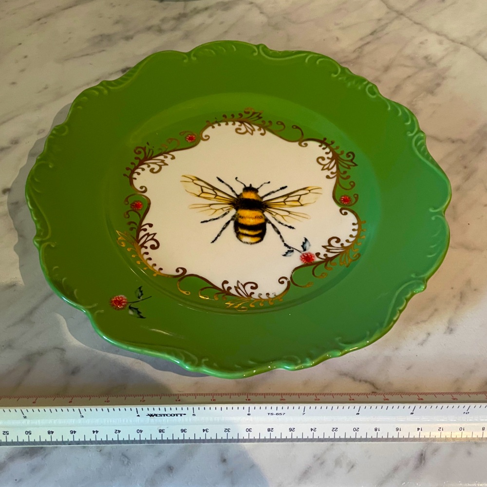 AUTH Anthropologie Lou Rita “Nature Table” Dinner Plate NWT